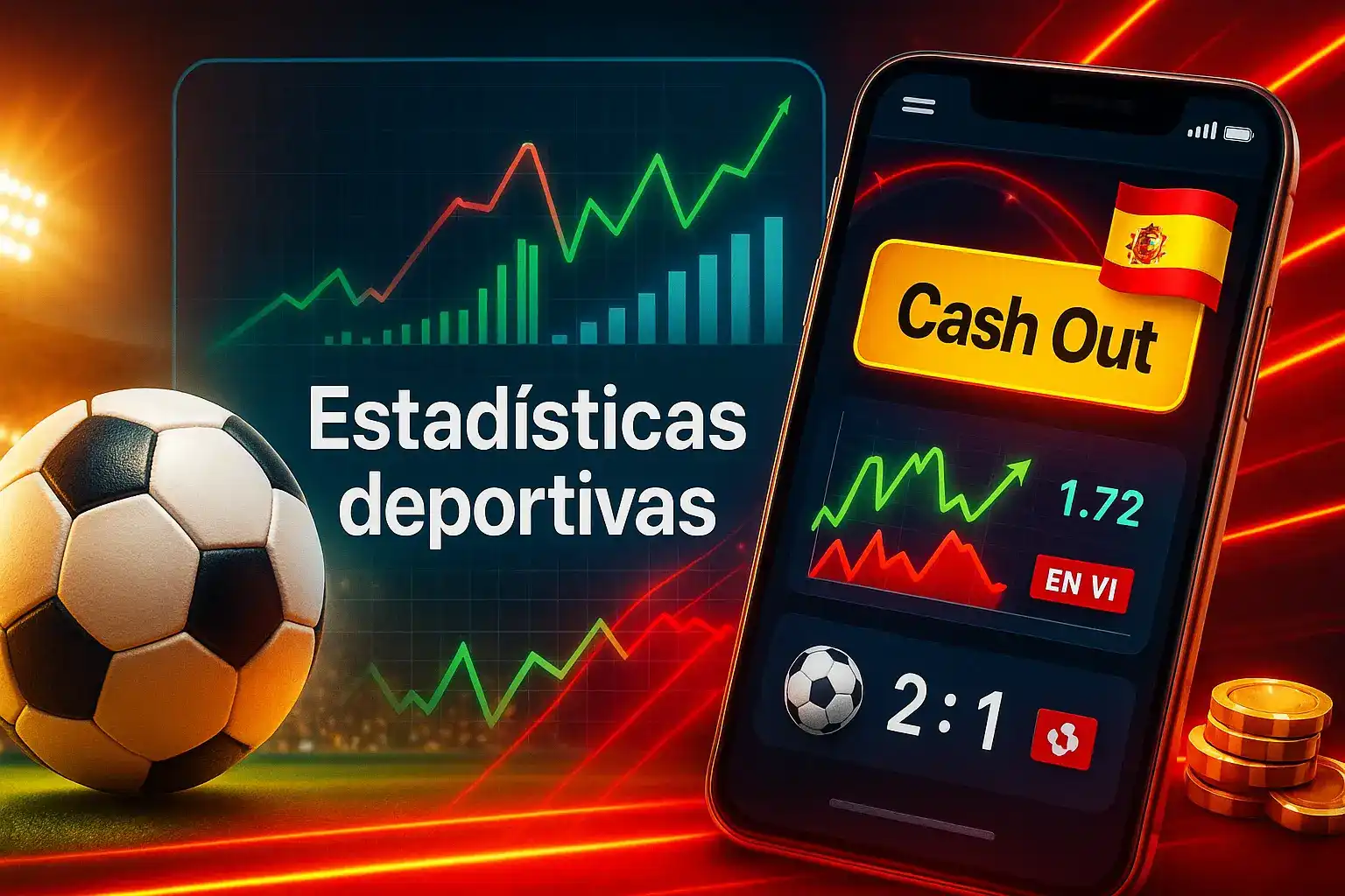 Optimiza tus apuestas con las estadísticas deportivas en vivo de Paf. La app te permite analizar gráficos, ver cuotas en directo y utilizar la función de Cash Out.
